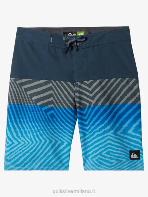 esso Quiksilver ragazzi 8-16 boardshorts pannello 17 di tutti i giorni marina di mezzanotte HTZR1906