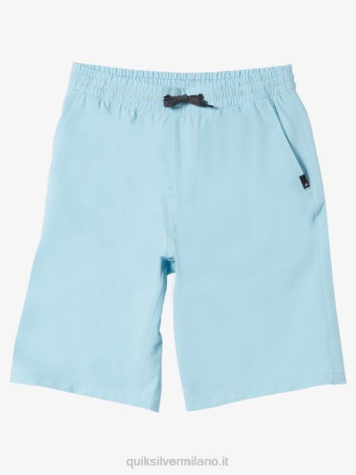esso Quiksilver ragazzi 8-16 ocean elastico 18 boardshort anfibi cielo blu HTZR2068