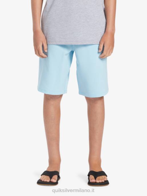 esso Quiksilver ragazzi 8-16 ocean elastico 18 boardshort anfibi cielo blu HTZR2068