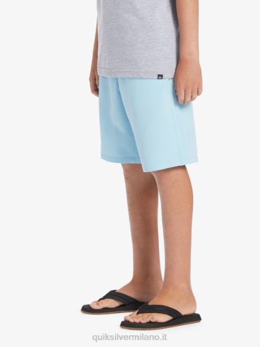 esso Quiksilver ragazzi 8-16 ocean elastico 18 boardshort anfibi cielo blu HTZR2068