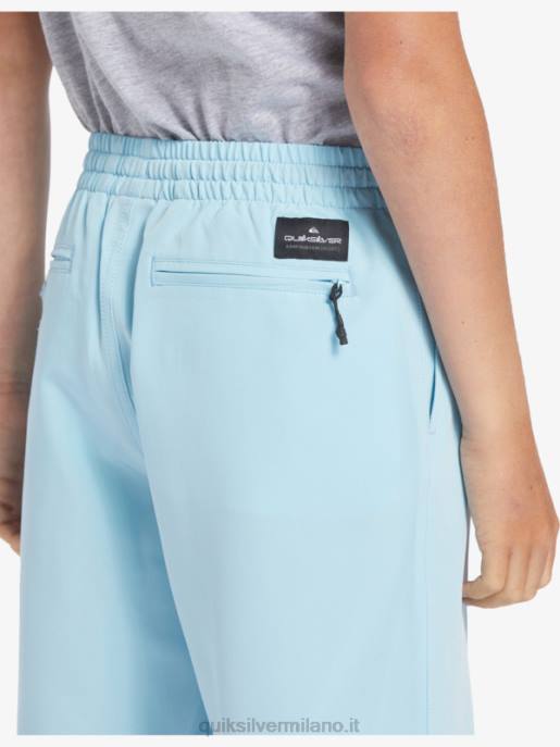 esso Quiksilver ragazzi 8-16 ocean elastico 18 boardshort anfibi cielo blu HTZR2068