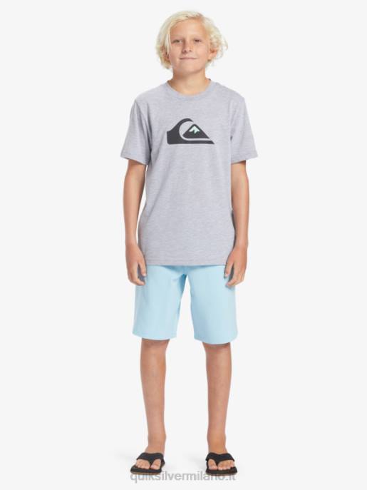 esso Quiksilver ragazzi 8-16 ocean elastico 18 boardshort anfibi cielo blu HTZR2068
