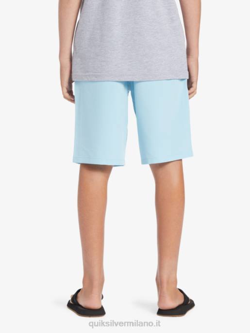 esso Quiksilver ragazzi 8-16 ocean elastico 18 boardshort anfibi cielo blu HTZR2068