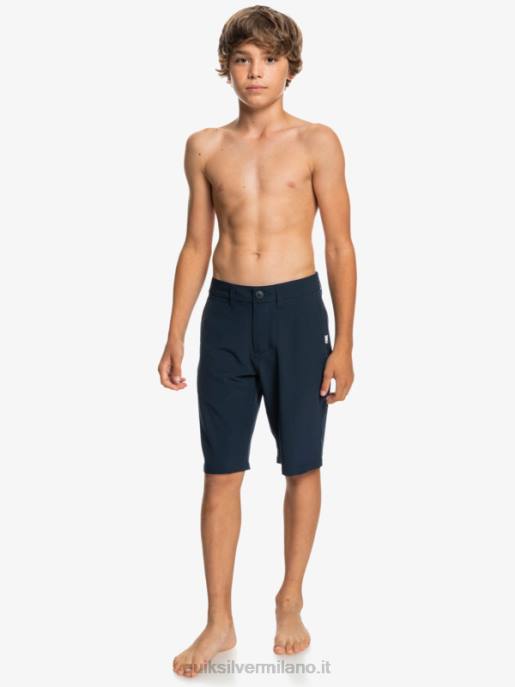 esso Quiksilver ragazzi 8-16 ocean union 19 pantaloncini anfibi blazer blu scuro HTZR1934