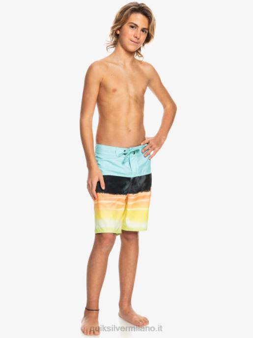 esso Quiksilver ragazzi 8-16 pannelli di tutti i giorni yth 17 boardshort angelo blu HTZR2277