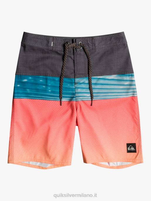 esso Quiksilver ragazzi 8-16 pannelli di tutti i giorni yth 17 boardshort pop arancione HTZR2275
