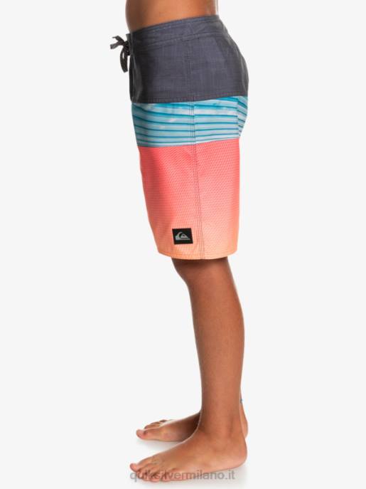 esso Quiksilver ragazzi 8-16 pannelli di tutti i giorni yth 17 boardshort pop arancione HTZR2275
