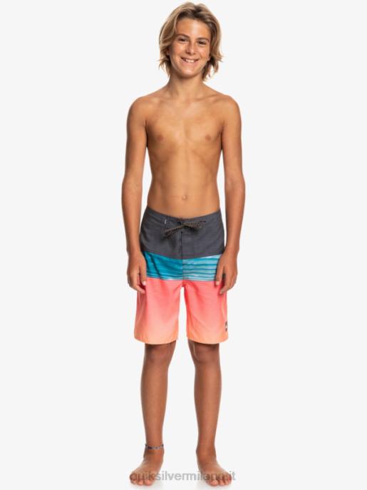 esso Quiksilver ragazzi 8-16 pannelli di tutti i giorni yth 17 boardshort pop arancione HTZR2275