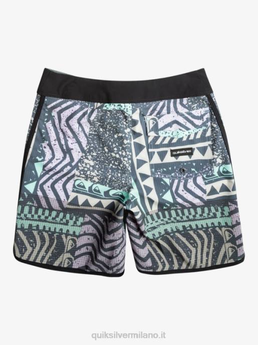 esso Quiksilver ragazzi 8-16 pantaloncini da surf Highlite Scallop 16 marina di mezzanotte HTZR2147