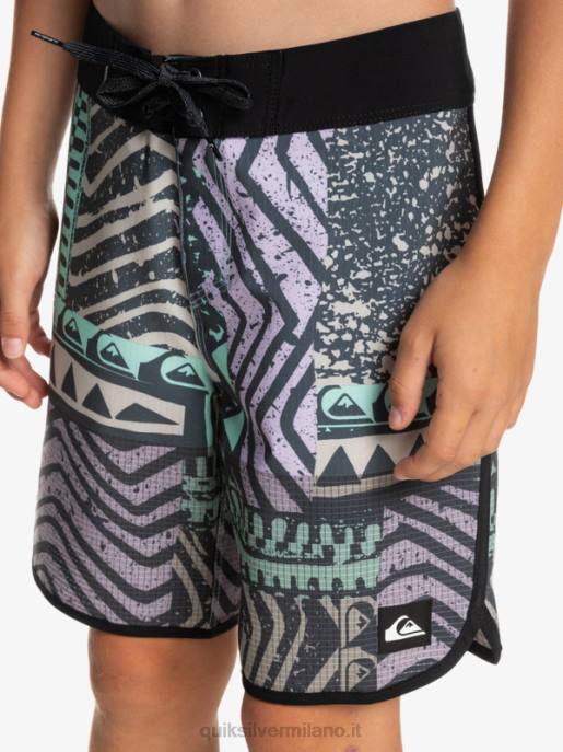esso Quiksilver ragazzi 8-16 pantaloncini da surf Highlite Scallop 16 marina di mezzanotte HTZR2147