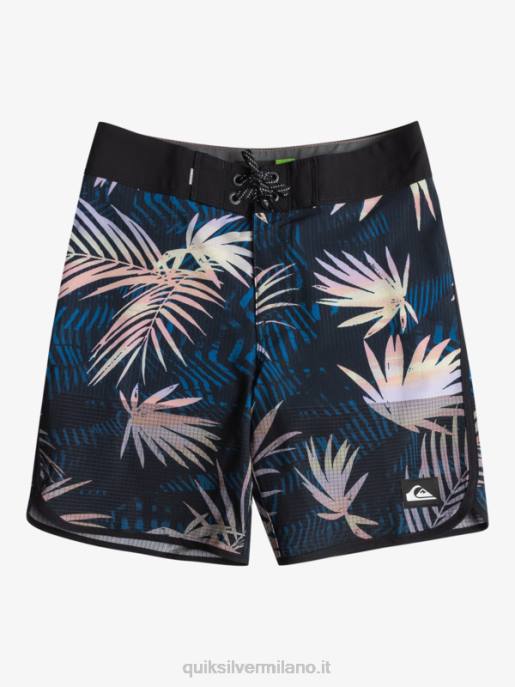 esso Quiksilver ragazzi 8-16 pantaloncini da surf Highlite Scallop 16 nero HTZR2146