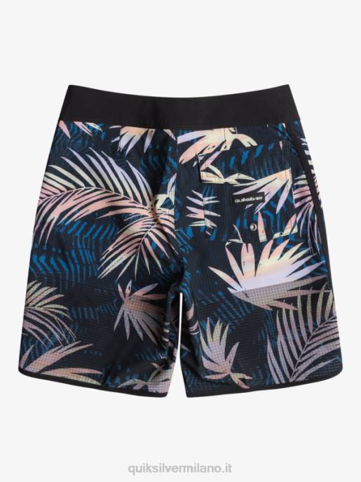 esso Quiksilver ragazzi 8-16 pantaloncini da surf Highlite Scallop 16 nero HTZR2146