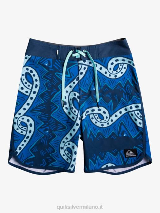 esso Quiksilver ragazzi 8-16 pantaloncini surfsilk ritorno al passato 17 insegne blu HTZR2328