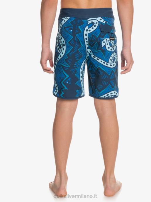 esso Quiksilver ragazzi 8-16 pantaloncini surfsilk ritorno al passato 17 insegne blu HTZR2328