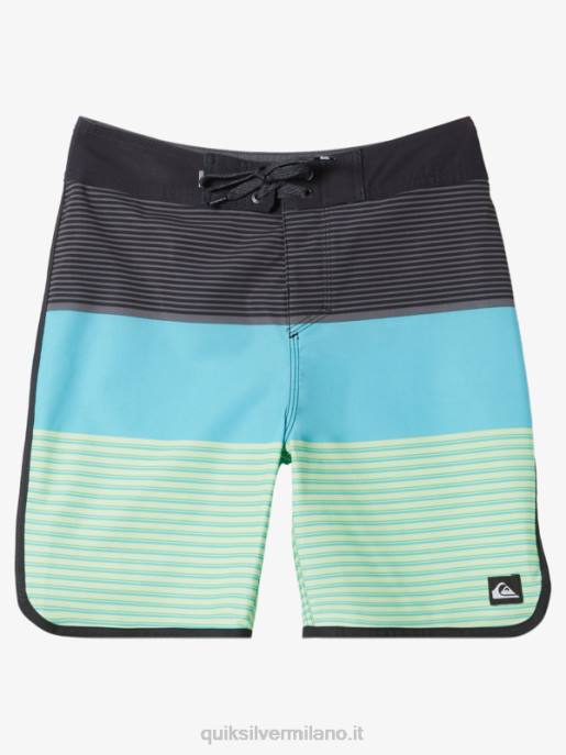 esso Quiksilver ragazzi 8-16 pantaloncini surfsilk tijuana 17 nero HTZR1982
