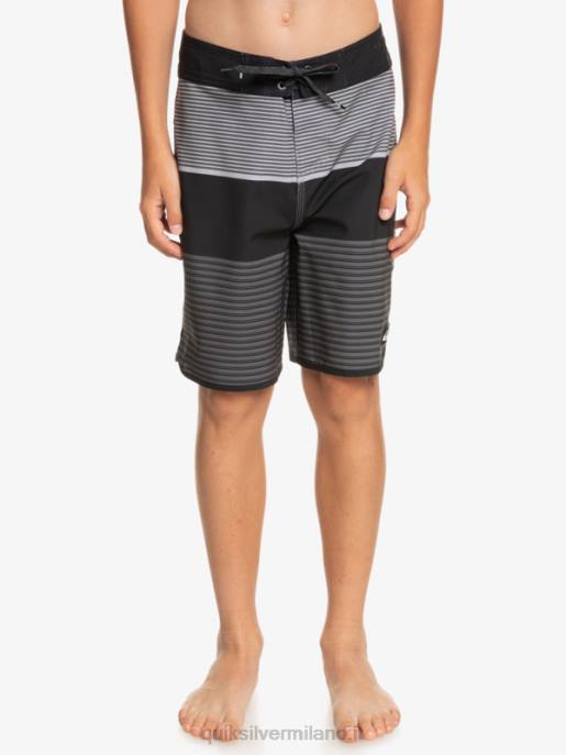 esso Quiksilver ragazzi 8-16 pantaloncini surfsilk tijuana 17 nero HTZR1987