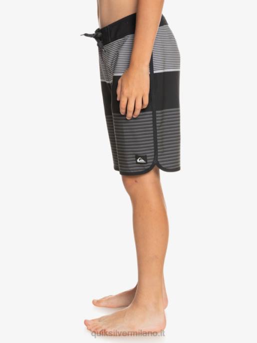 esso Quiksilver ragazzi 8-16 pantaloncini surfsilk tijuana 17 nero HTZR1987