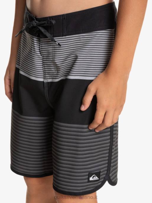 esso Quiksilver ragazzi 8-16 pantaloncini surfsilk tijuana 17 nero HTZR1987