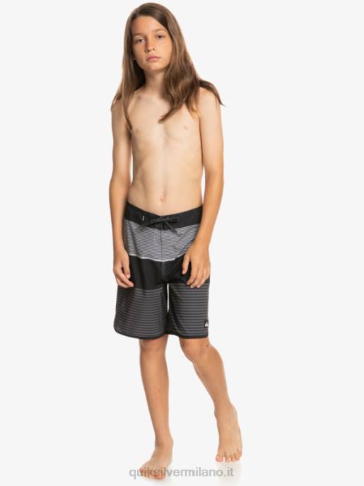 esso Quiksilver ragazzi 8-16 pantaloncini surfsilk tijuana 17 nero HTZR1987