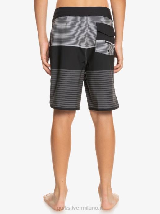 esso Quiksilver ragazzi 8-16 pantaloncini surfsilk tijuana 17 nero HTZR1987