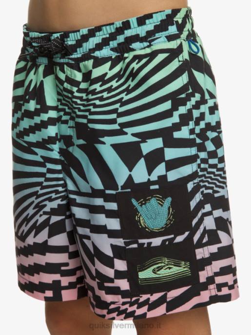 esso Quiksilver ragazzi 8-16 radicali 14 raffiche nero HTZR1988