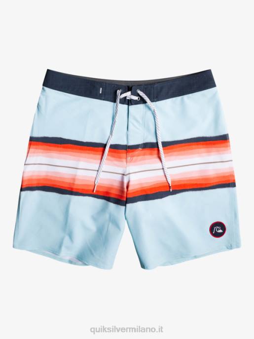 esso Quiksilver ragazzi 8-16 surfsilk resina tinta 17 boardshorts blu grigio HTZR2302