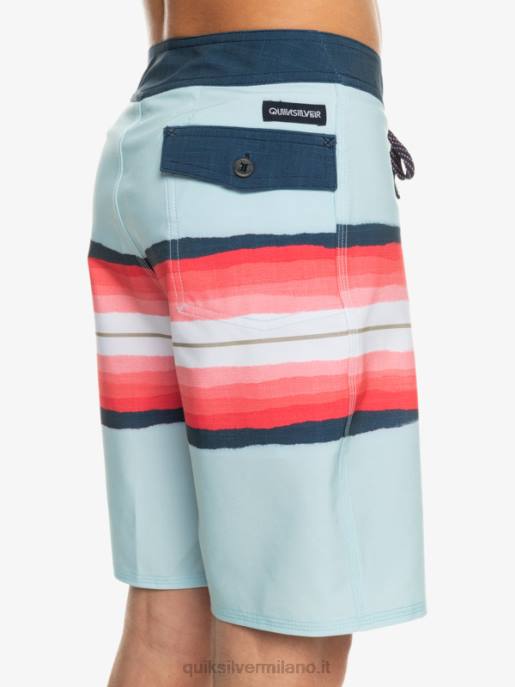 esso Quiksilver ragazzi 8-16 surfsilk resina tinta 17 boardshorts blu grigio HTZR2302