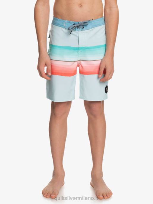 esso Quiksilver ragazzi 8-16 surfsilk resina tinta 17 boardshorts insegne blu HTZR2300