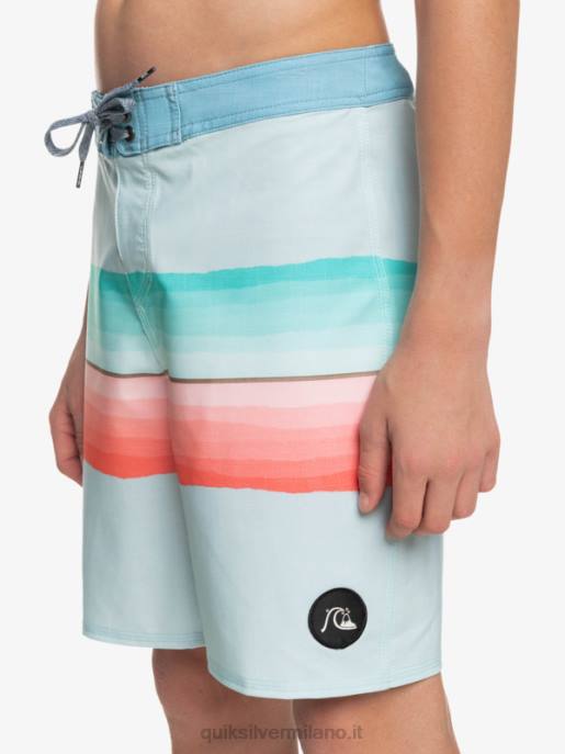 esso Quiksilver ragazzi 8-16 surfsilk resina tinta 17 boardshorts insegne blu HTZR2300