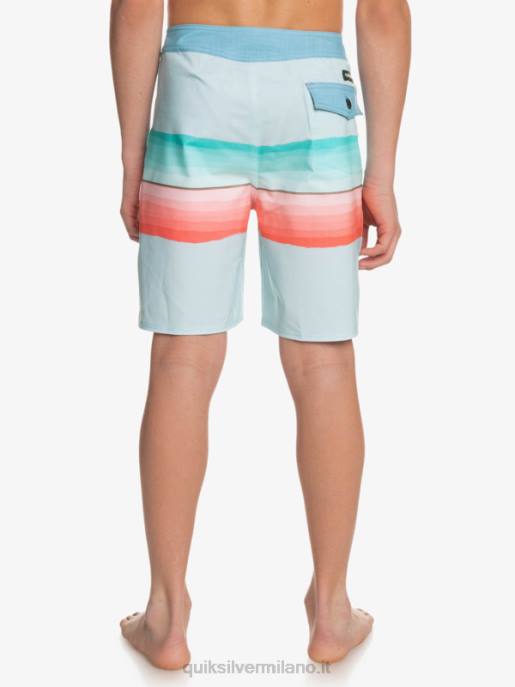 esso Quiksilver ragazzi 8-16 surfsilk resina tinta 17 boardshorts insegne blu HTZR2300