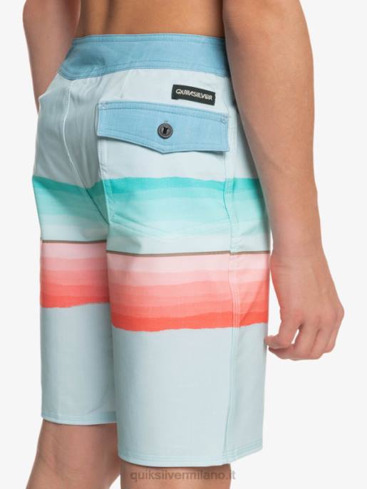 esso Quiksilver ragazzi 8-16 surfsilk resina tinta 17 boardshorts insegne blu HTZR2300