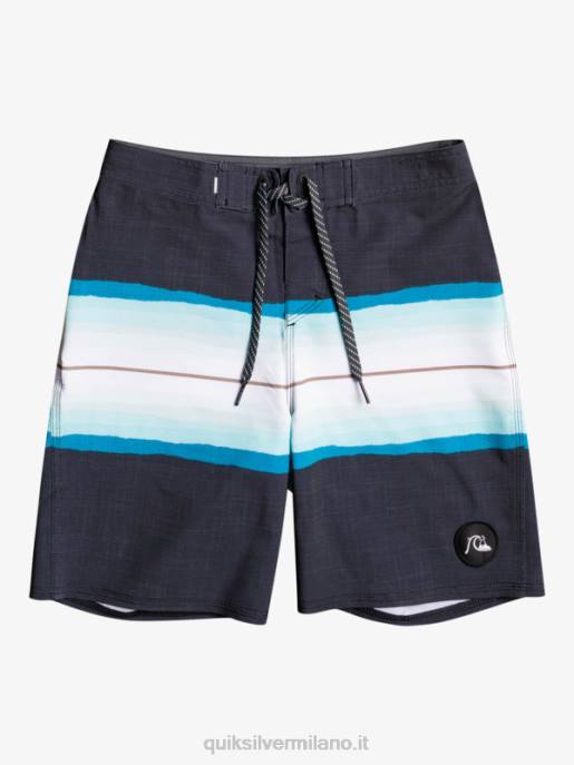 esso Quiksilver ragazzi 8-16 surfsilk resina tinta 17 boardshorts nero HTZR2301