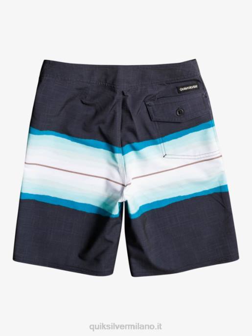 esso Quiksilver ragazzi 8-16 surfsilk resina tinta 17 boardshorts nero HTZR2301