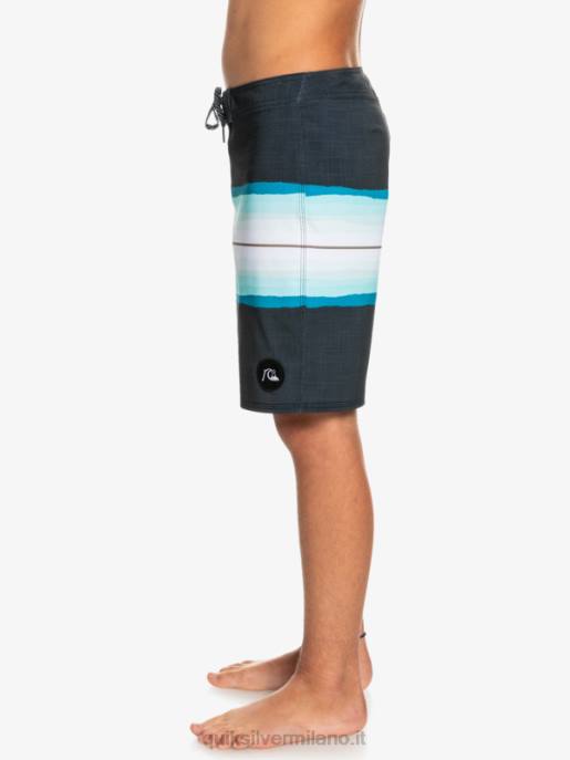 esso Quiksilver ragazzi 8-16 surfsilk resina tinta 17 boardshorts nero HTZR2301