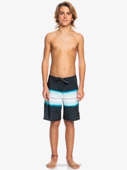 esso Quiksilver ragazzi 8-16 surfsilk resina tinta 17 boardshorts nero HTZR2301