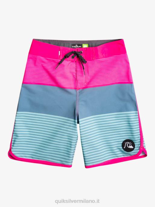 esso Quiksilver ragazzi 8-16 surfsilk tijuana yth 17 boardshort rosa brillante HTZR2268
