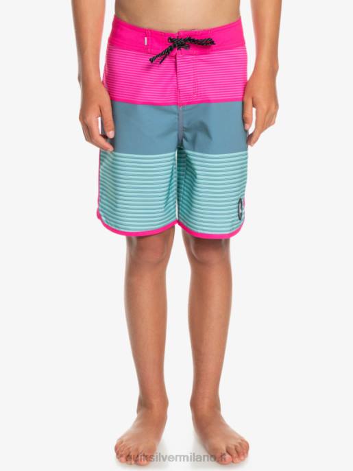 esso Quiksilver ragazzi 8-16 surfsilk tijuana yth 17 boardshort rosa brillante HTZR2268