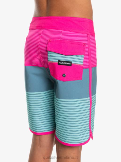 esso Quiksilver ragazzi 8-16 surfsilk tijuana yth 17 boardshort rosa brillante HTZR2268