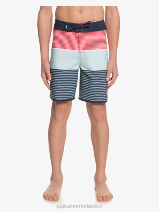 esso Quiksilver ragazzi 8-16 surfsilk tijuana yth 17 boardshort rosso ad alto rischio HTZR2272