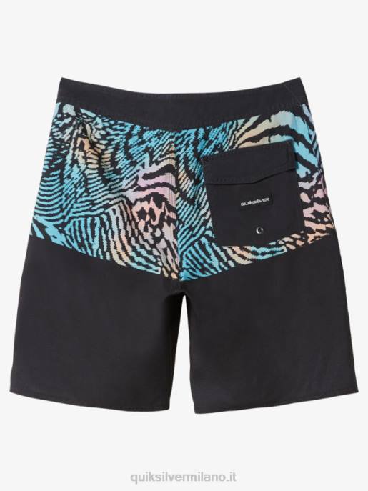 esso Quiksilver ragazzi 8-16 tutti i giorni divisione 17 boardshorts nero HTZR1978