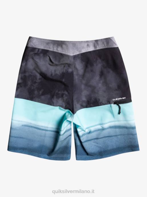 esso Quiksilver ragazzi Pantaloncini da surf 8-16 surfsilk five-0 17 nero HTZR2298