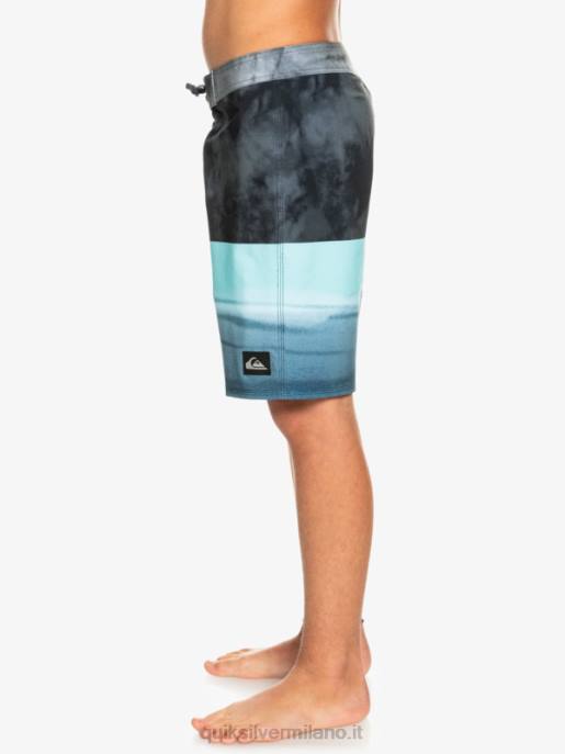 esso Quiksilver ragazzi Pantaloncini da surf 8-16 surfsilk five-0 17 nero HTZR2298