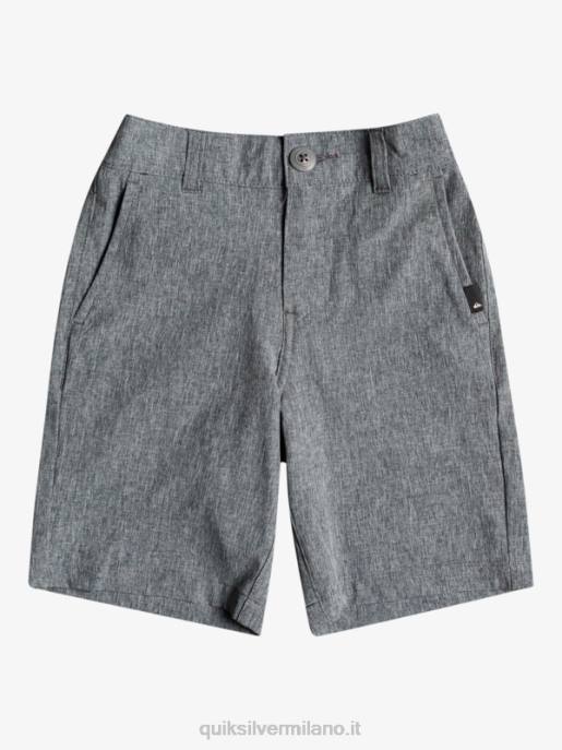 esso Quiksilver ragazzi 2-7 Union Heather anfibio 14 pantaloncini ibridi nero HTZR2333