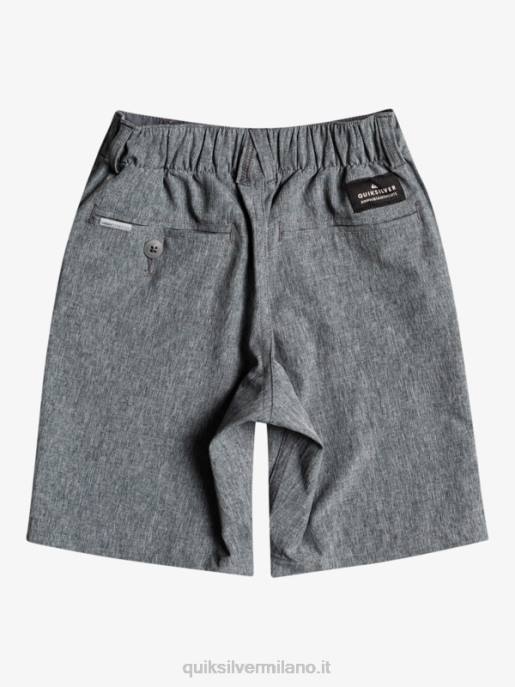 esso Quiksilver ragazzi 2-7 Union Heather anfibio 14 pantaloncini ibridi nero HTZR2333