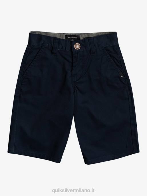 esso Quiksilver ragazzi 2-7 pantaloncini chino elasticizzati per tutti i giorni blazer blu scuro HTZR2104