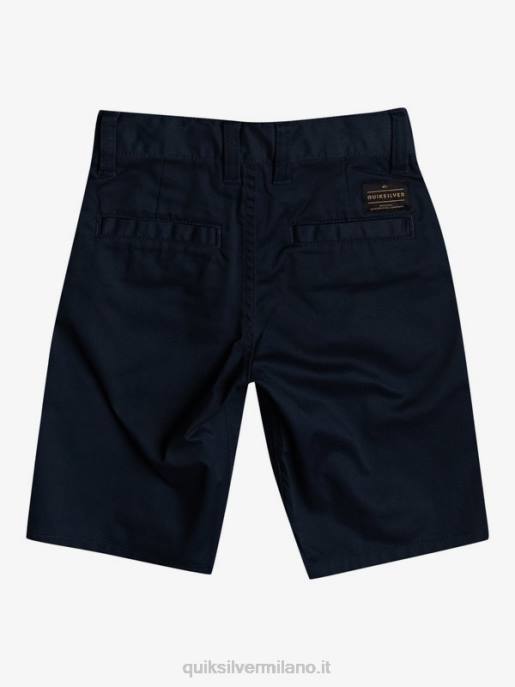 esso Quiksilver ragazzi 2-7 pantaloncini chino elasticizzati per tutti i giorni blazer blu scuro HTZR2104