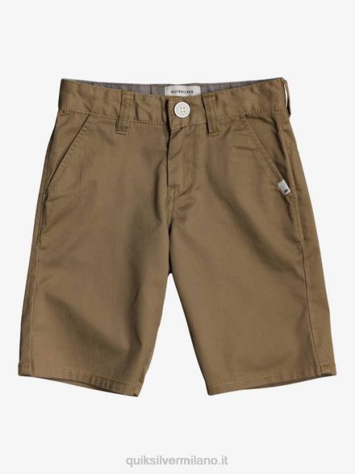 esso Quiksilver ragazzi 2-7 pantaloncini chino elasticizzati per tutti i giorni legno d'olmo HTZR2103