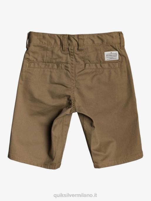 esso Quiksilver ragazzi 2-7 pantaloncini chino elasticizzati per tutti i giorni legno d\'olmo HTZR2103