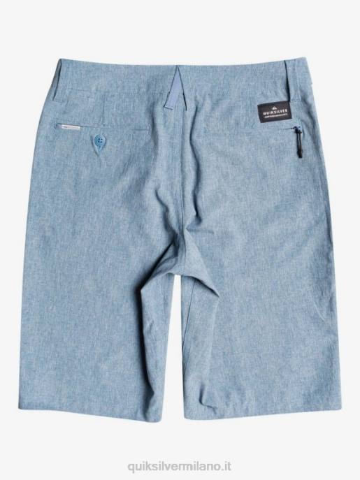 esso Quiksilver ragazzi 8-16 Union Heather anfibio 19 pantaloncini ibridi capitani blu HTZR2327