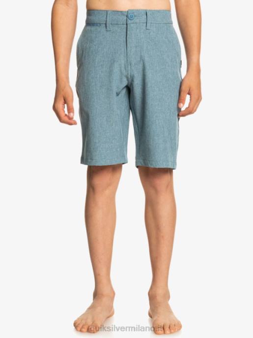esso Quiksilver ragazzi 8-16 Union Heather anfibio 19 pantaloncini ibridi capitani blu HTZR2327